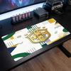 Brazil Football Crest Mouse Pad, Extended Non Slip Rubber Desk Mat for Gaming Office Laptop Fan Gift