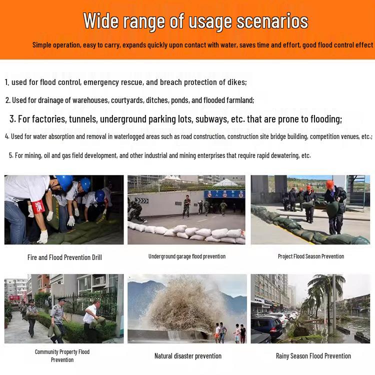 Water-Absorbing Expandable Sandbag - Flood Barrier & Waterproof Emergency Solution