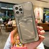 Transparent Card Slot Bag Holder Phone Case For Tecno Pova 6 Pro /Pova 6 Neo Clear Wallet Shockproof Soft Back Card Pocket Cover