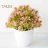 TDStore Artificial Flowers Realistic Simulated Plastic Artificial Potted Flower for Home Decor