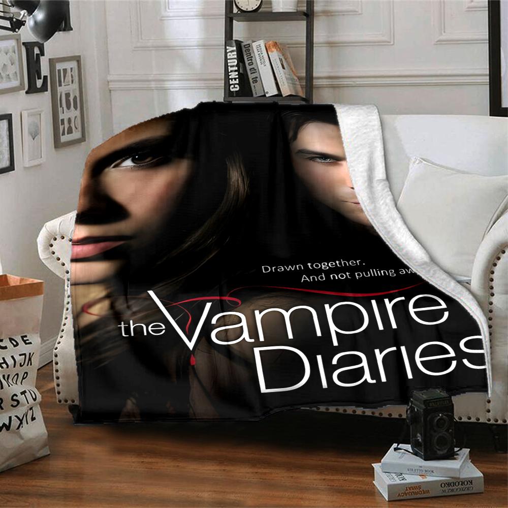 1pc The Vampire Diaries1 Blanket, Gift, for Men and Women, Soft Blanket, Good for Sofa Bed Couch Travel, Lightweight Flannel Blanket