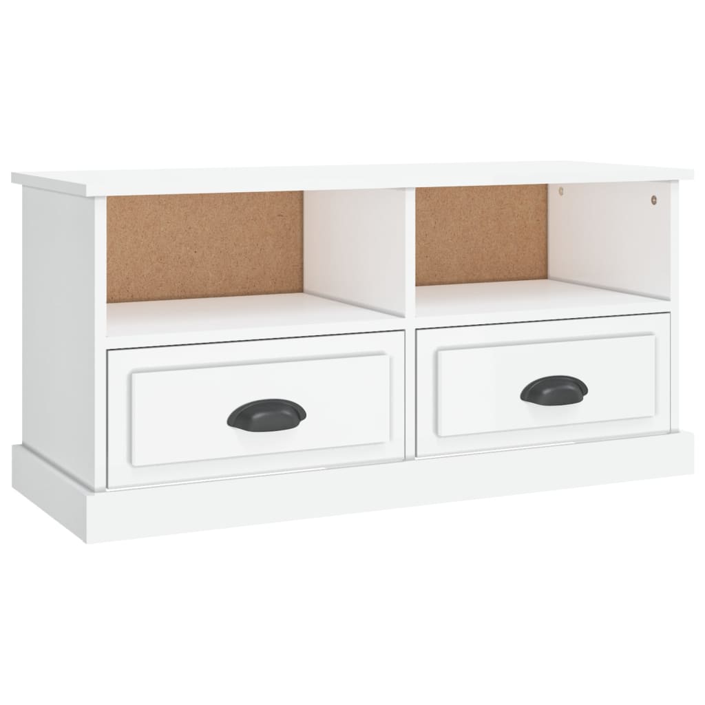 Vidaxl TV Cabinet, White High Gloss, 93X35.5X45 Cm
