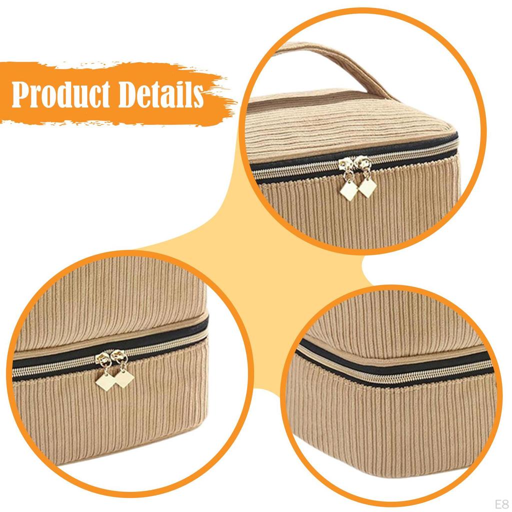 Nail Polish Storage Bag Carrying Case Dustproof Large with Handle Organizer Box for Lipstick Perfume