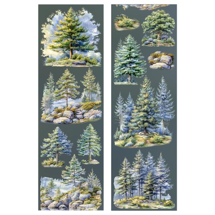 Forests Tape Beauty Tape Masking Tape Aesthetic Decorative Tape Hand Account Tape for Journaling Scrapbooking