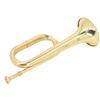 C Key Spanish Bugle Brass Cavalry Trumpet Blowing Pipe Instrument 11cm Diameter 34cm Height Mouthpie