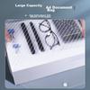 50 Transparent A4 Thick File Folders with Button Closure, Plastic Student Exam Paper Storage, Hidden Button, Waterproof Large Capacity