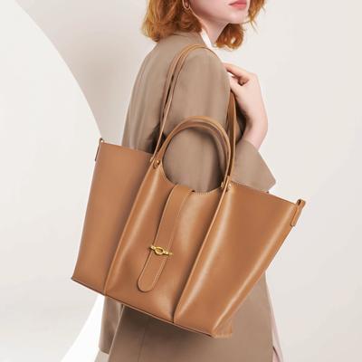 Borsa da donna Borsa tote Grande capacità Autunno e inverno Borsa in pelle Semplice e versatile Monospalla Borsa a secchiello