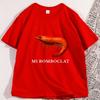 Mi Bomboclat Shrimp T Shirts Retro  Short Sleeve Funny Fish Tee Fisher Silly  Cotton Short Sleeve Round Neck Tshirts