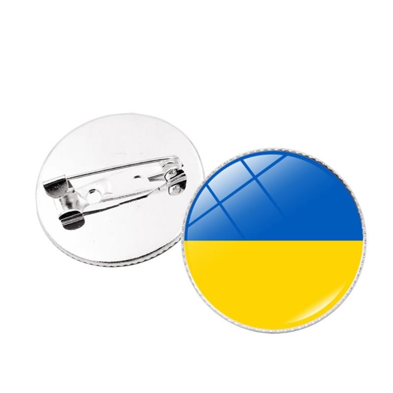 Colorful Metal Flag Pins Stylish National Flags Badges Portable Shirt Lapel Pins Fashionable Brooches Accesssory