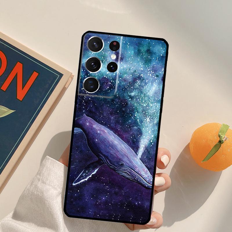 

Красивая картина синего кита Чехол для телефона для Samsung Galaxy S23 S26 Ultra S20 S21 S22 S24 S25 S10 Plus S25 FE Задняя крышка Galaxy S25 Plus