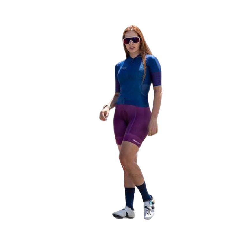 Sports Cycling Equipment Clothing Onesie, Bicycle Short-sleeved Cycling Clothing, Summer Women's Onesie
