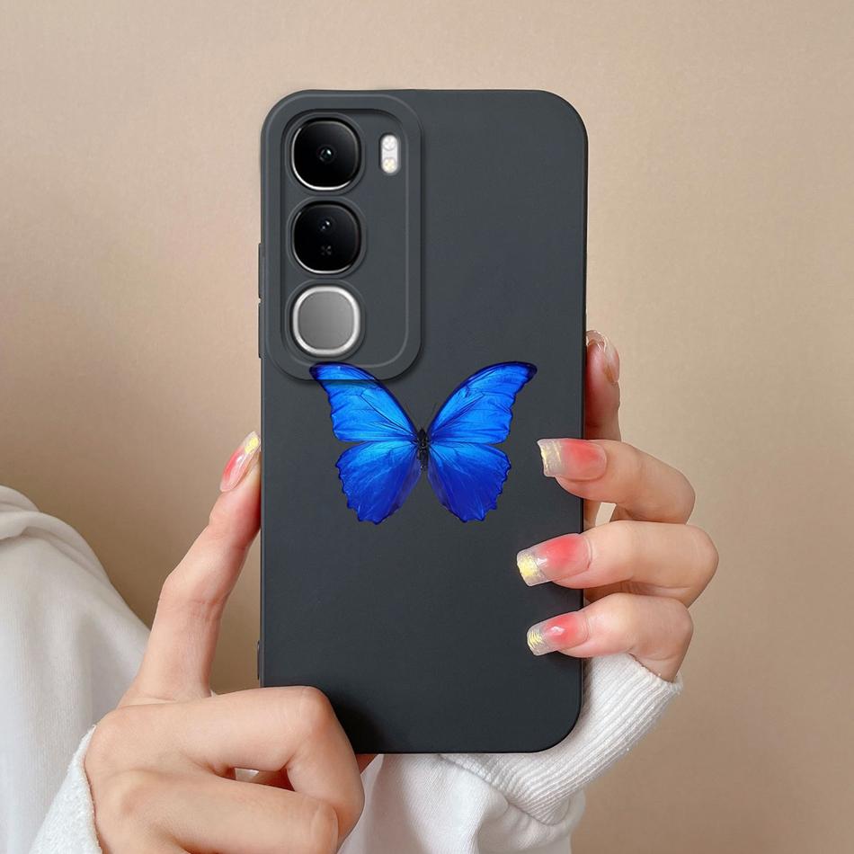 For Vivo V40 Lite V40SE Y200 Y300 Case Simple Heart Liquid Silicone Camera Protection Back Cover For Vivo V 40 Lite V40 SE Funda