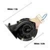 Car Styling Loud 300DB 24V Black Electric Snail Horn Air Horn Raging Sound For Car Motorcycle Truck Boat