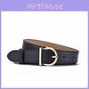Casual Womens Leather Belt With Silver Or Gold Alloy Buckle For Fashionable Looks
