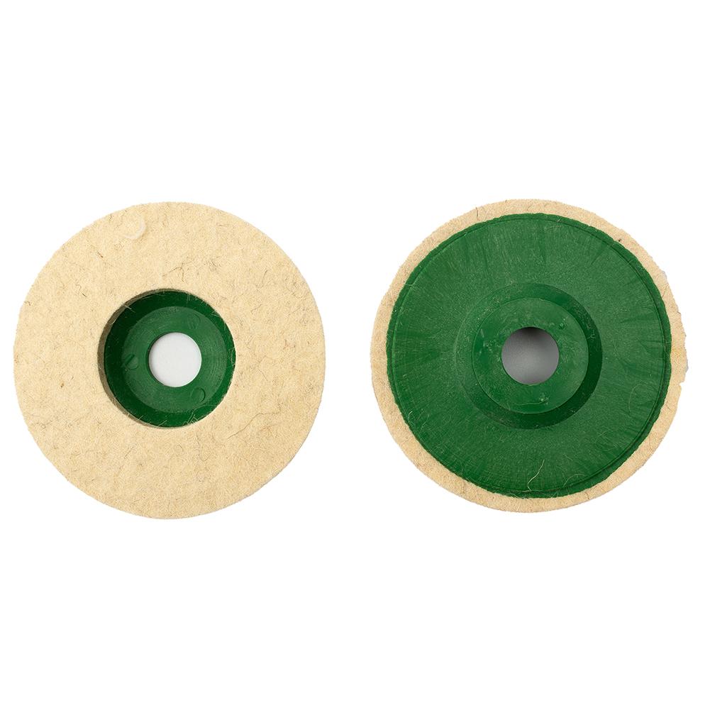 4Pcs 125mm Wool Buffing Grinder Wheel Felt Polishing Pad Set Tool Accessories Wood Carving Tools Lixadeira Chainsaw
