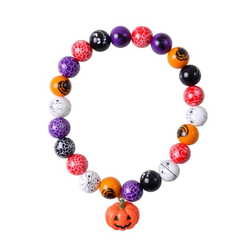 Pet Halloween Beaded Collar with Random Color Beads for Dogs Cats Festival Party