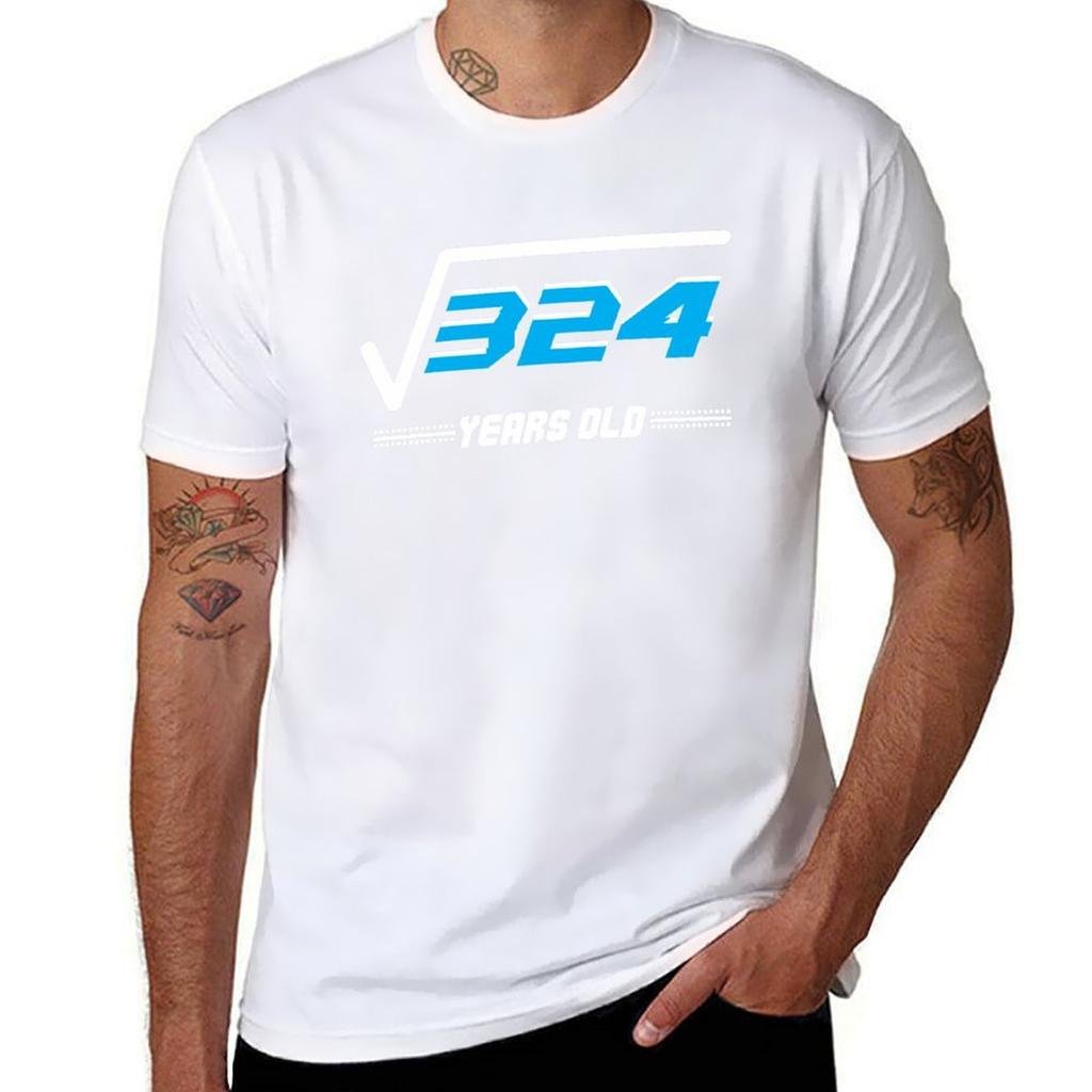 Square Root Of 324 Years Old Tshirt Gym Exercise Short Sleeve Tshirt