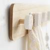 Rustic Wall Hanger Hook Wall Mounted Hat Clothes Bag Rack Nordic Wooden Coat Hooks  Entrance