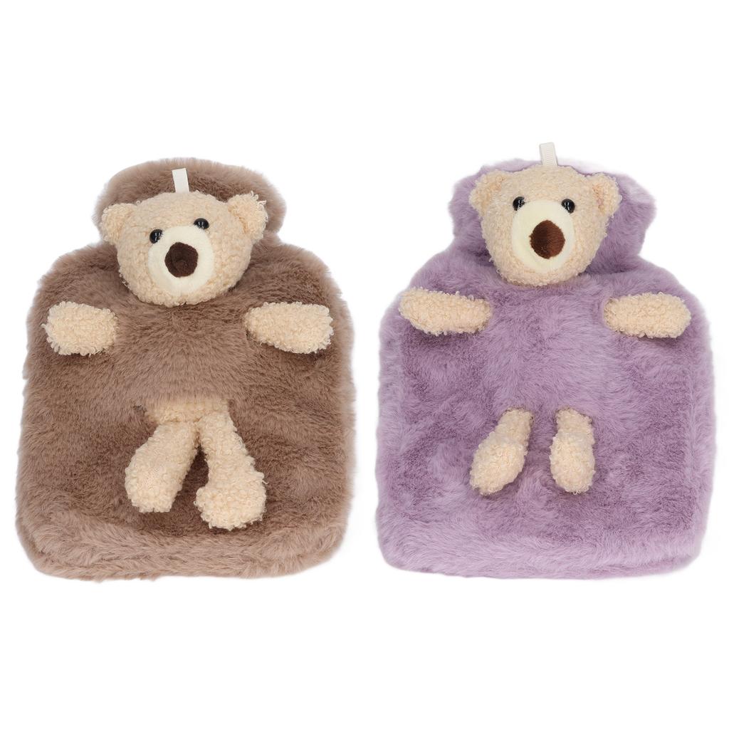 Heißwasserbeutel Multifunktional 1000ml Fassungsvermögen Weite Öffnung Niedliche Cartoon-Heißwasserflasche für Zuhause Büro