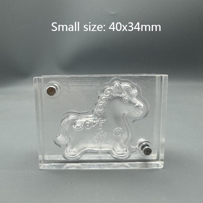 

40x34mm/58x50mm Incense Brand Mold/Double-sided Three-dimensional Pony Shape Acrylic Handmade DIY Incense Powder Making Tools