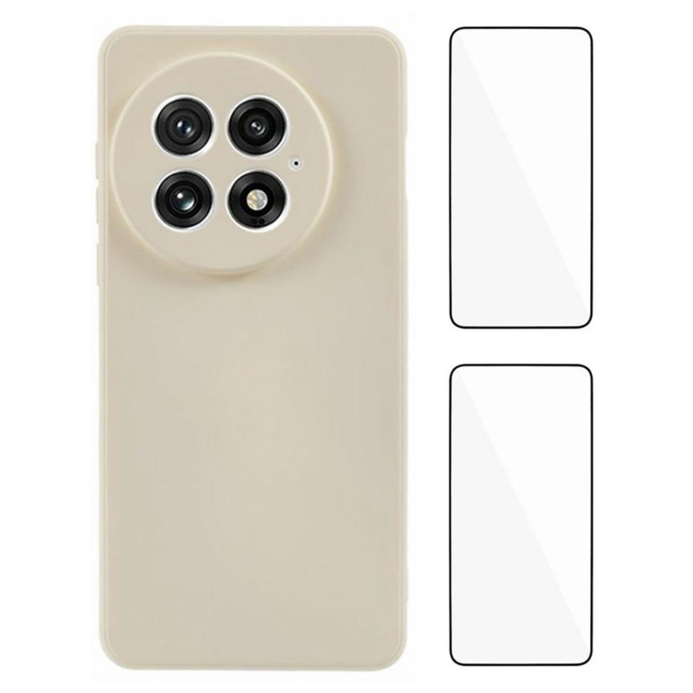 

Чохол WANLONFENG серії RB3 для OnePlus 13 з 2 шт. захисної плівки для екрана, точним отвором для об єктива, м якою TPU задньою кришкою для телефону White