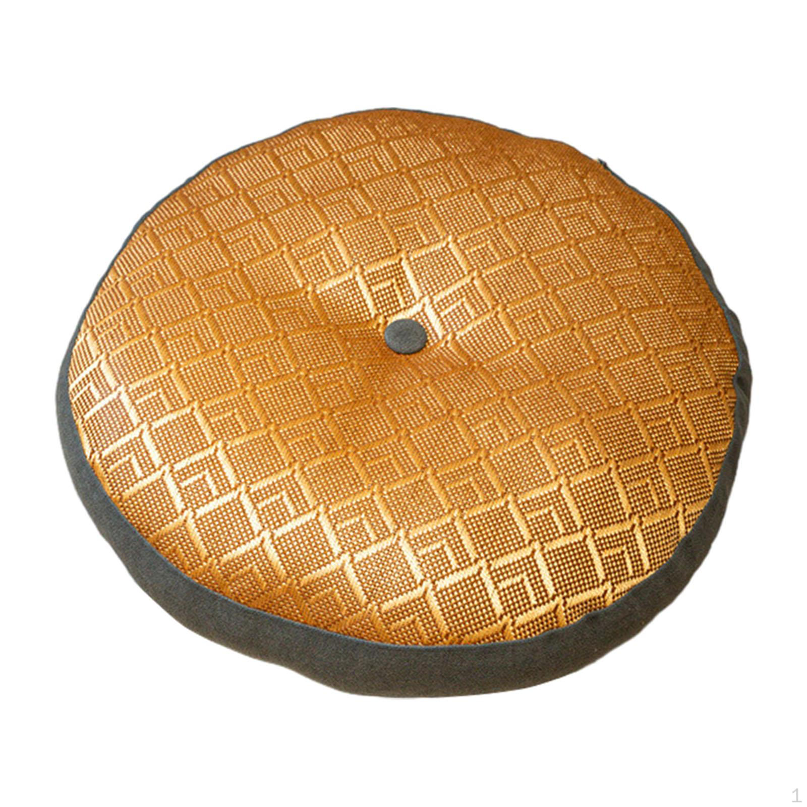 

Round Meditation Pillow for and Comfort Dark Gray Bottom