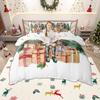 Homewish Kids Merry Christmas Duvet Cover Set Cute Nutcracker Bedding Set Happy New Year Bedroom Set Room Decor