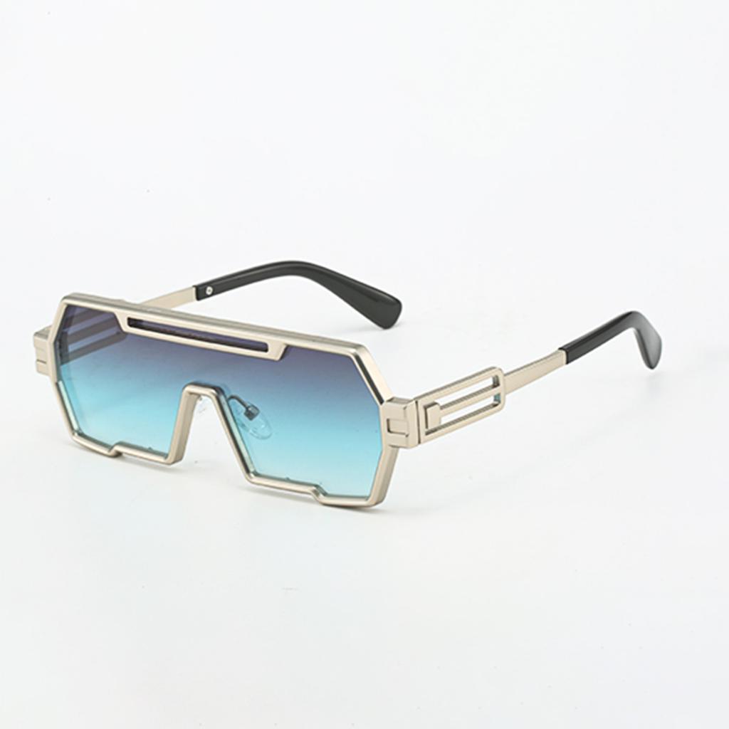 New Fashionable Women Brand Designer Luxury Sunglasses Integrated Split Lens Rectangular Sunglasses Women'S Retro Uv400 Glasses