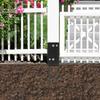 U-Shape Post Base Holder for Fence and Gazebo Construction, Black Modern Design, 1-Piece Furniture Foot Pad with Iron Base