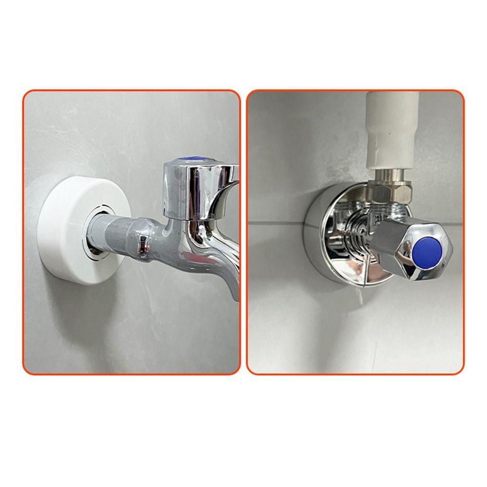 Adjustable Showerhead Faucet Decoration Cover Scalable Durable Shower Water Pipe Covers Useful Wall Angle Valve Panel