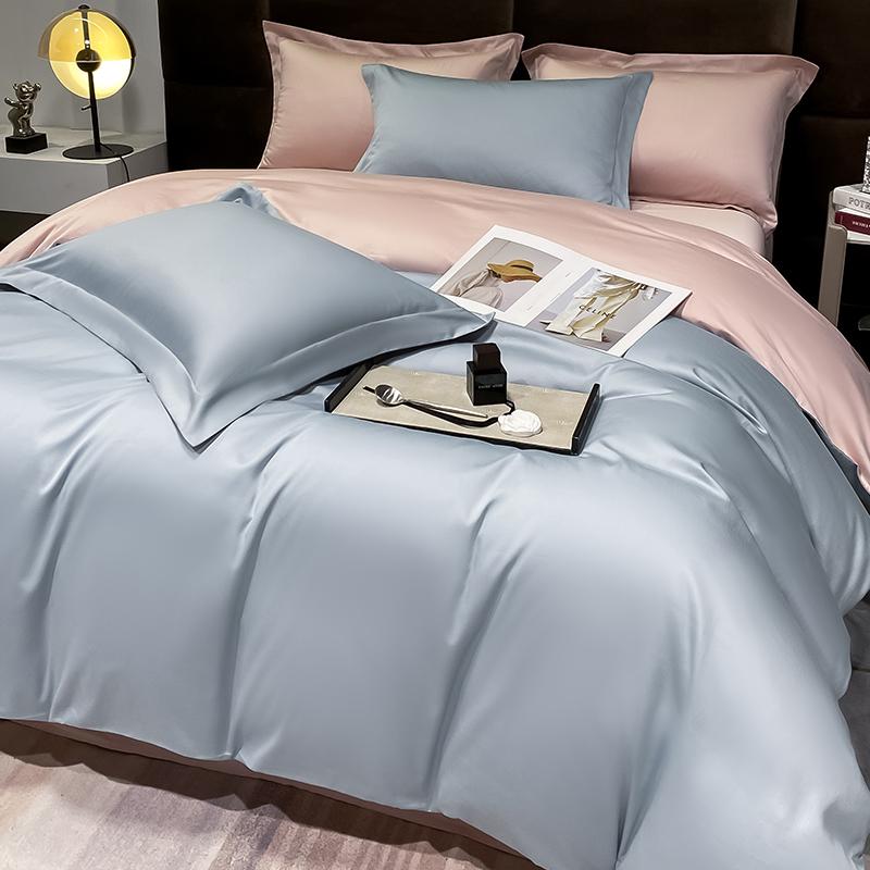 Czteroczęściowy zestaw z długimi odcinkami bawełny klasy A dla matek i dzieci Xinjiang z czystej bawełny kombinowana poszwa na kołdrę prześcieradło lekka luksusowa pościel