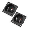 2 Pcs Speakers Terminal Box Push Spring Type 2 Binding Post Cable Connector Acoustic Components