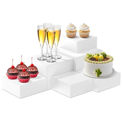 3/6ks Akrylový stojan na bufetový stůl Stojany na vystavení jídla Stolní Catering Dezert Dort Párty Bufet Stojan na šperky Dekorativní krabička