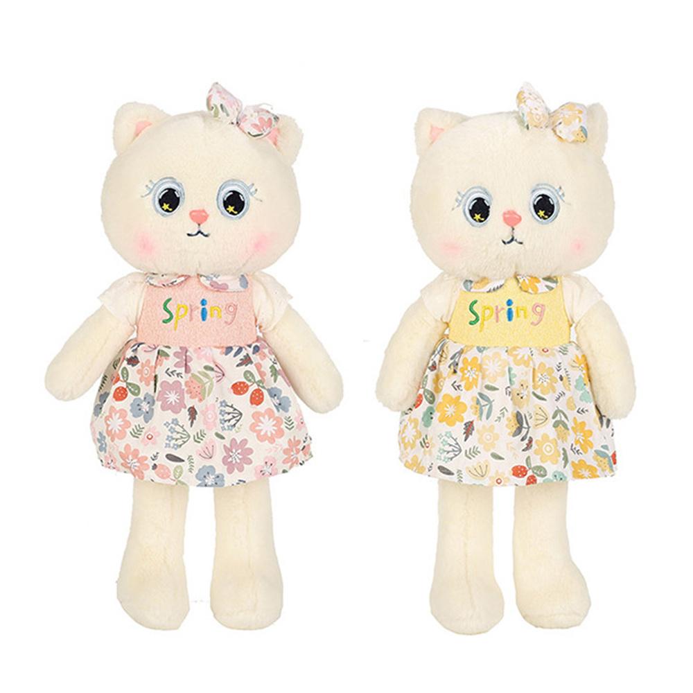 Cute Princess Cat Plush Toy Cartoon Stuffed Animals Throw Pillow For Children