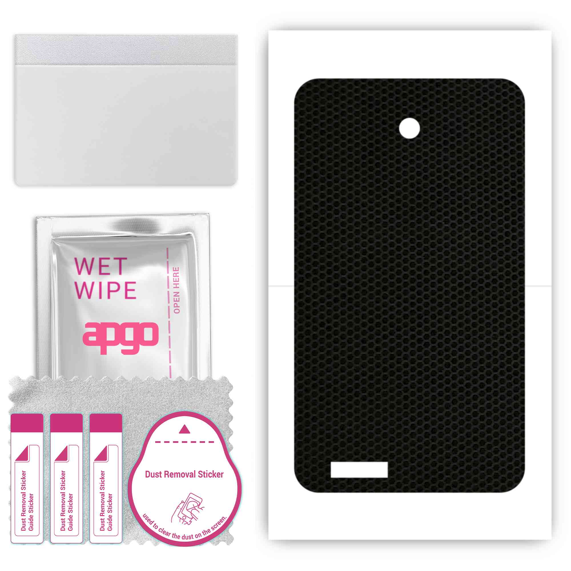 

apgo skin sticker film foil vinyl for the BACK compatible with Asus Fonepad K004, scratch-resistant, easy to install - Matrix