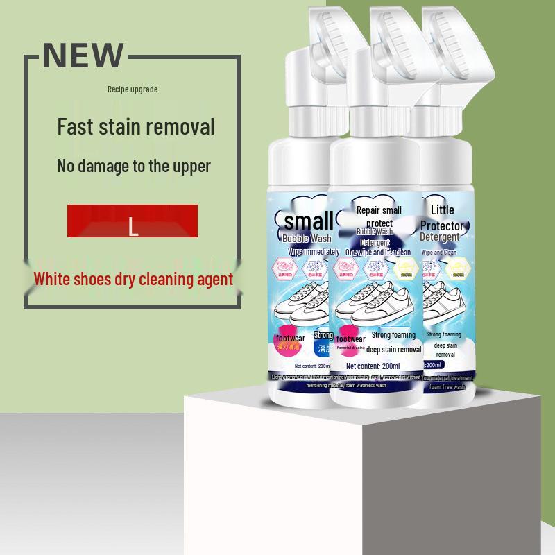 White Shoe Whitening No-Wash Foam Cleaner