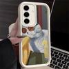 Phone Case for Samsung Galaxy A17 A16 A15 A14 A13 Funny Cats Fashion Style A56 A36 A26 A55 A35 A25 A54 A34 A24 A53 A33 A23 A07 A