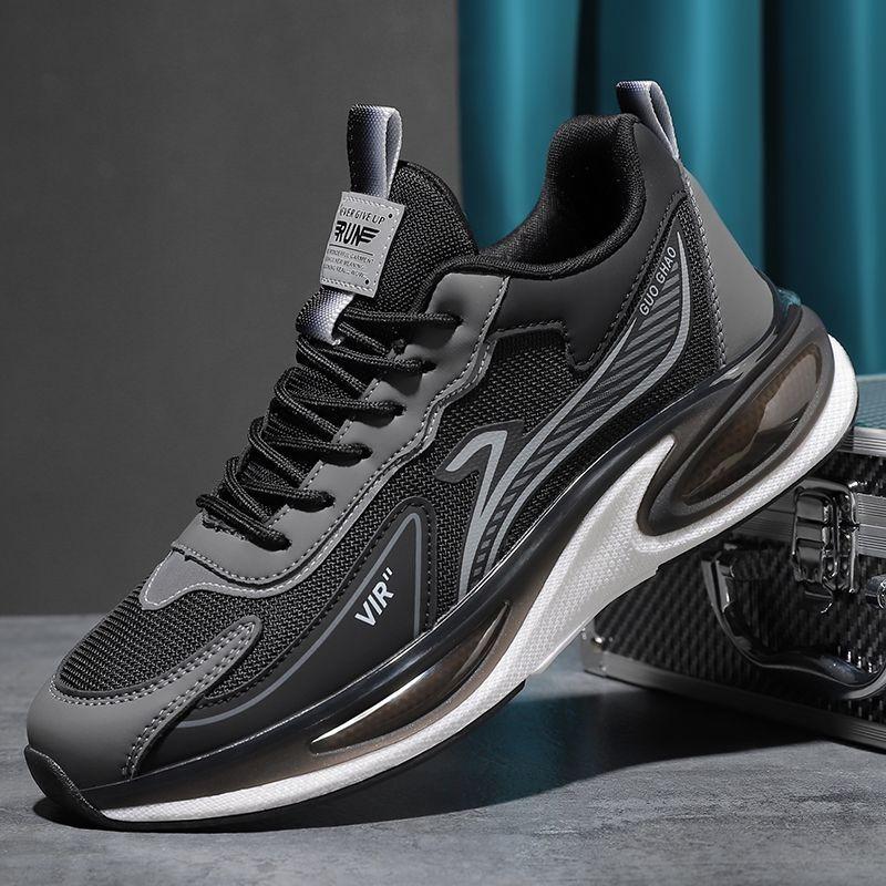 New Non-slip Sneakers Men's Versatile Breathable Lightweight Soft-soled Casual Mesh Men's Shoes Running Shoes