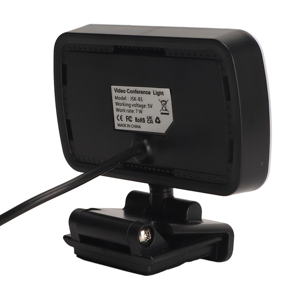 Webcam Light USB 3 Light Colors 10 Dimming Modes Flexible Rotatable Mini Video Light for Laptop Meet