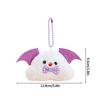 Kawaii Plush Ghost Keychain Cute Animation Bat Spooky Keychain Accessories Couple Keyring Bag Charms Car Key Ring Present For Friends