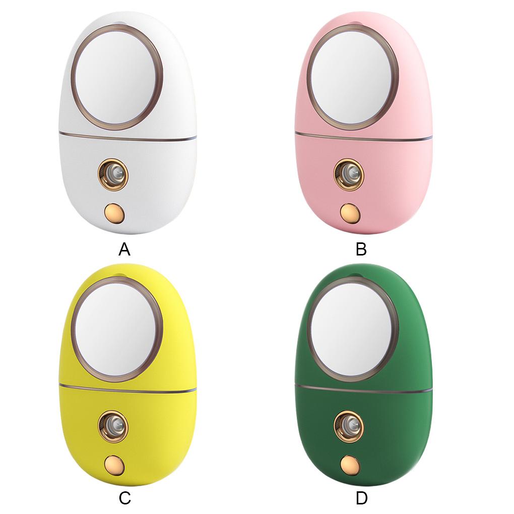 35ML Humidifier Mist Spray Steam Handheld USB Operated Nanometer Little Bear with Cosmetic Mirror for Travel Home Use