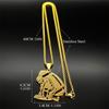 Trend Rugby American Football Pendants Necklace For Women Men Stainless Steel Gold Silver Color Male Faith Chain Jewelry Gifts