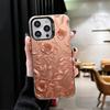 Beautiful Rose Gold Art Shockproof Phone Case for iPhone 17 Air 16 16E 15 Pro Max 14 Plus 13 Mini 12 Back Cover Anti Fall Fundas