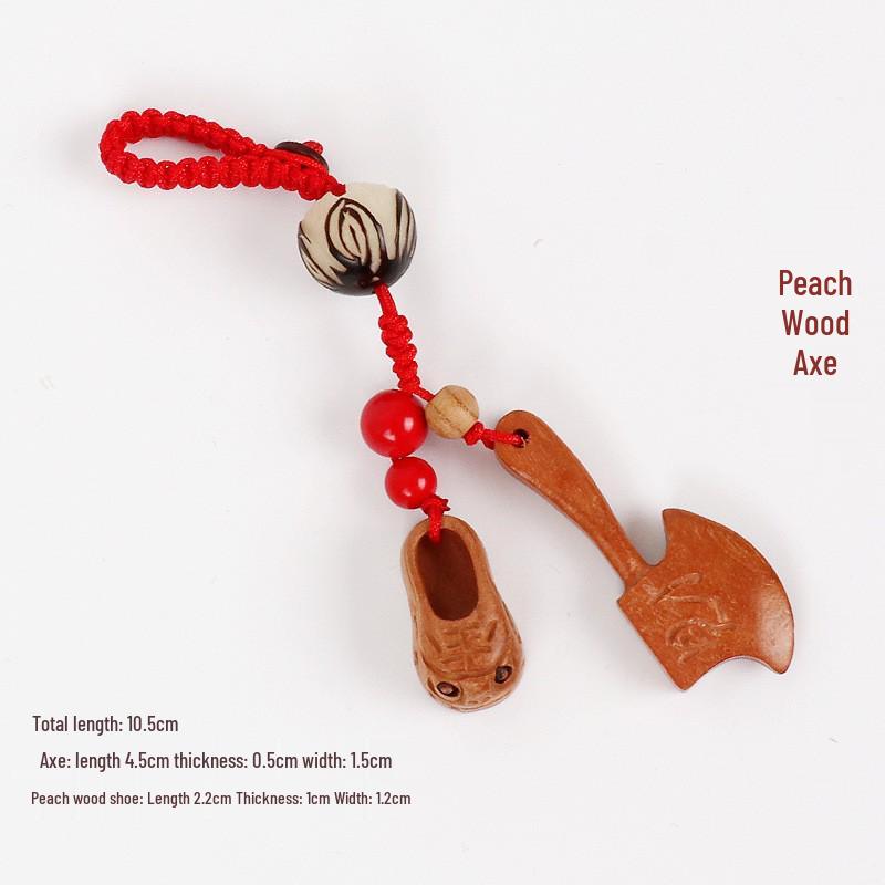 Ручная работа, подвески и брелоки в виде ножей, мечей и топоров из персикового дерева