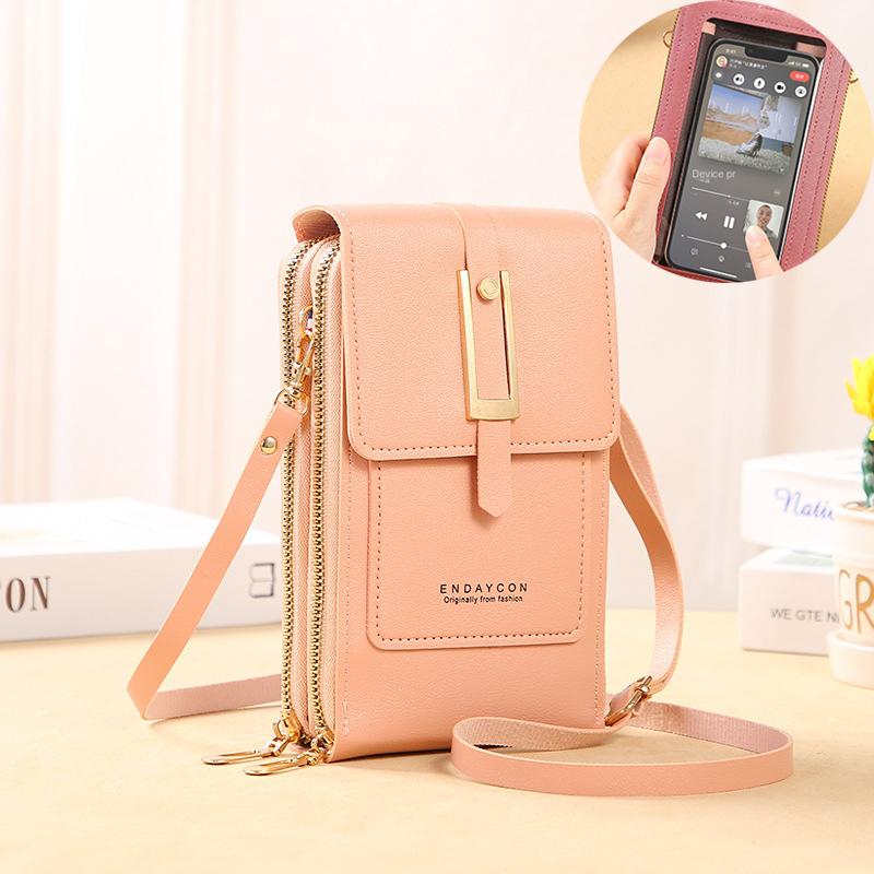 Soft Leather Women's Shoulder Bag Touch Screen Mobile Bags Small Wallets Fashion Handbags Women Crossbody Bag Coin Purse