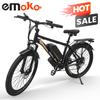 Emoko EC27-S 27" Urban Eletcirc Bike for Adults 500W, 48V25Ah, Shimano 7-Speed, Lockable Front Fork, Oli Disc Brakes Daily Commuter E-Bike