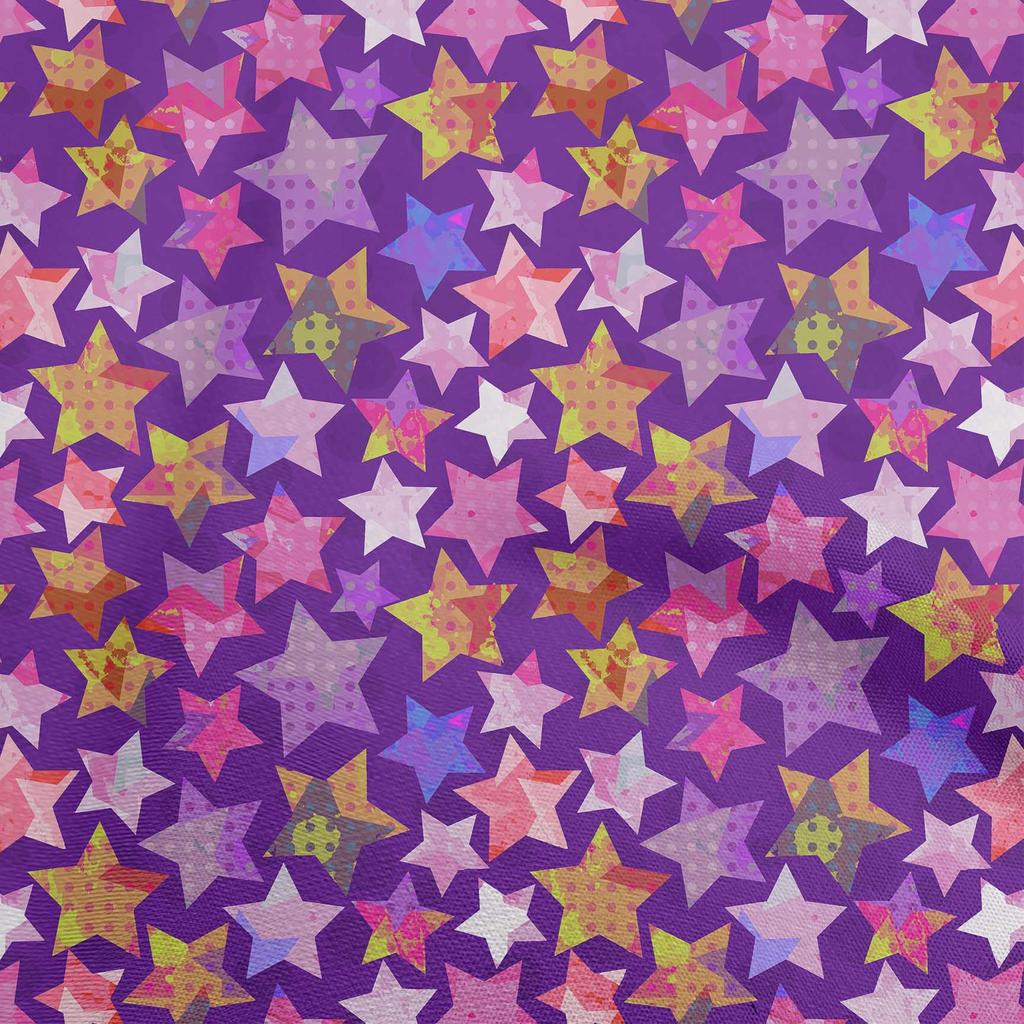 oneOone Cotton Flex Blue Fabric Galaxy Sewing Fabric By The Yard Printed Diy Clothing Sewing Supplies 40 Inch