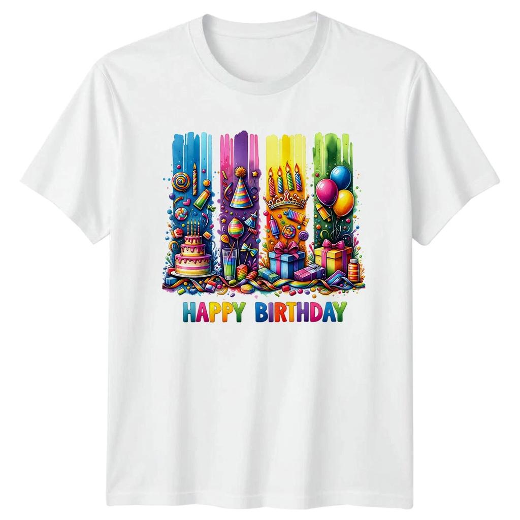 Happy Birthday Celebration Birthday Party Mens T-Shirt Womens Tee Unisex Top