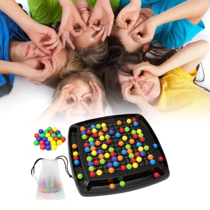 Colorful Rainbow Pop Game Interactive Family Fun Educational Toy For Kids