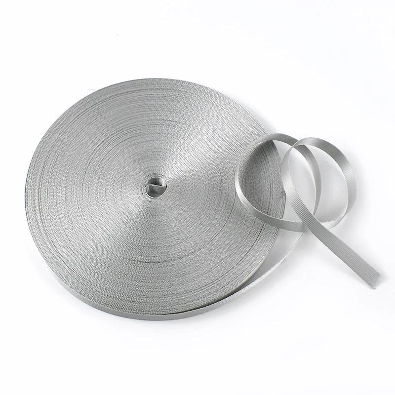 Meetee 45Meters 10mm Nylon Webbing Belt Straps Decorative Ribbon Band Lanyards Bias Binding Tape DIY Handmade Sewing Accessories